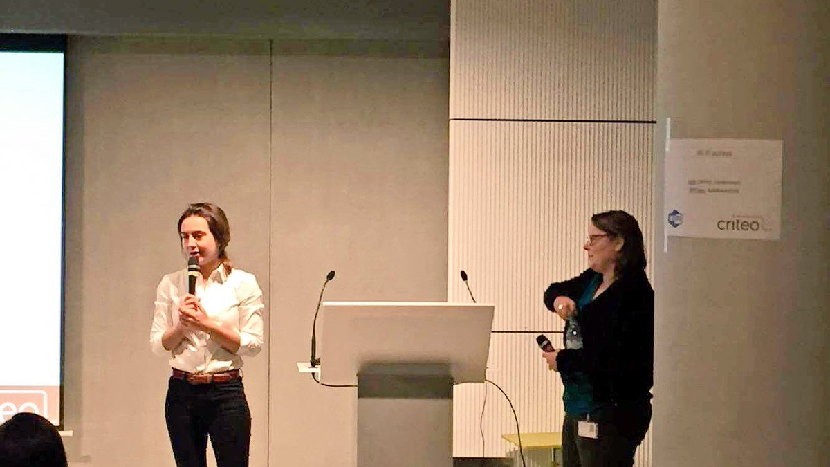 Willa_off's tweet photo. .@cdebroglie présente le #programme de la @AdaWeek &amp; le petit détour chez @criteo, bravo pr l'initiative 👏 #AdaWeek https://t.co/mRitQOG2TB
