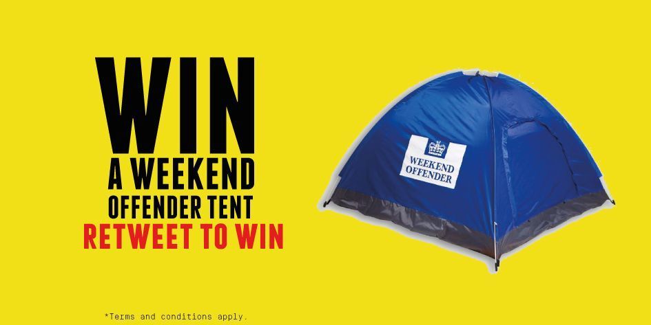 Jacamo's tweet photo. Happy #CyberWeek #WIN a Weekend Offender tent. 👍 Followers, RT to win! (T&amp;C's https://t.co/nK1V9qufdV) #BlackFriday https://t.co/e0WTjwxUMc
