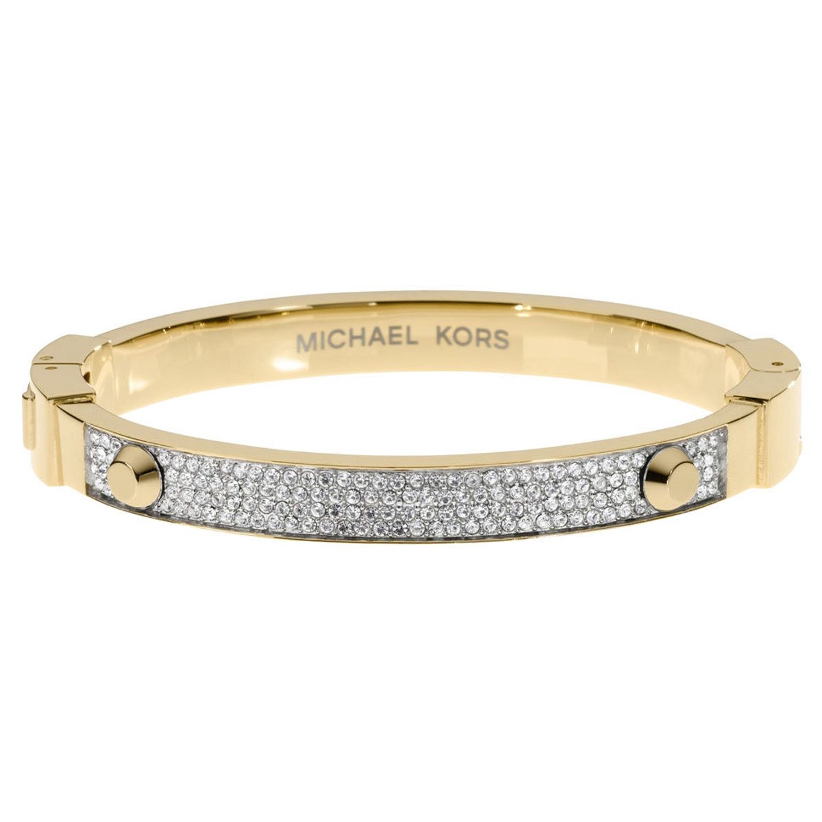 DBTrendZ's tweet photo. Bewitched by the stunning MKJ-1975710 bracelet with spellbind Czech crystal paved on gold tone studded surface. 
#Branded #Bracelet #Store https://t.co/XXOjCxwyM7
