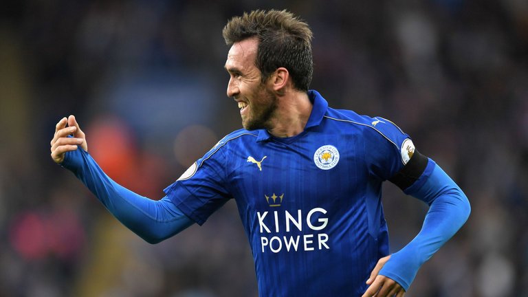SkySportsPL's tweet photo. Christian Fuchs: "We showed last season that we are able to do great things. Why not also in the Champions League?" https://t.co/yCTnbOVan4 https://t.co/cbF3lWcOtu