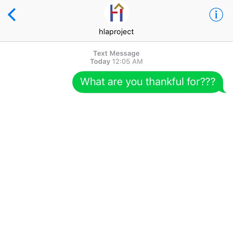 HLAproject's tweet photo. What are you #thankful for??         Very #grateful for another day - #hlaproject
Happy #thanksgiving https://t.co/V0fpWcD1ve