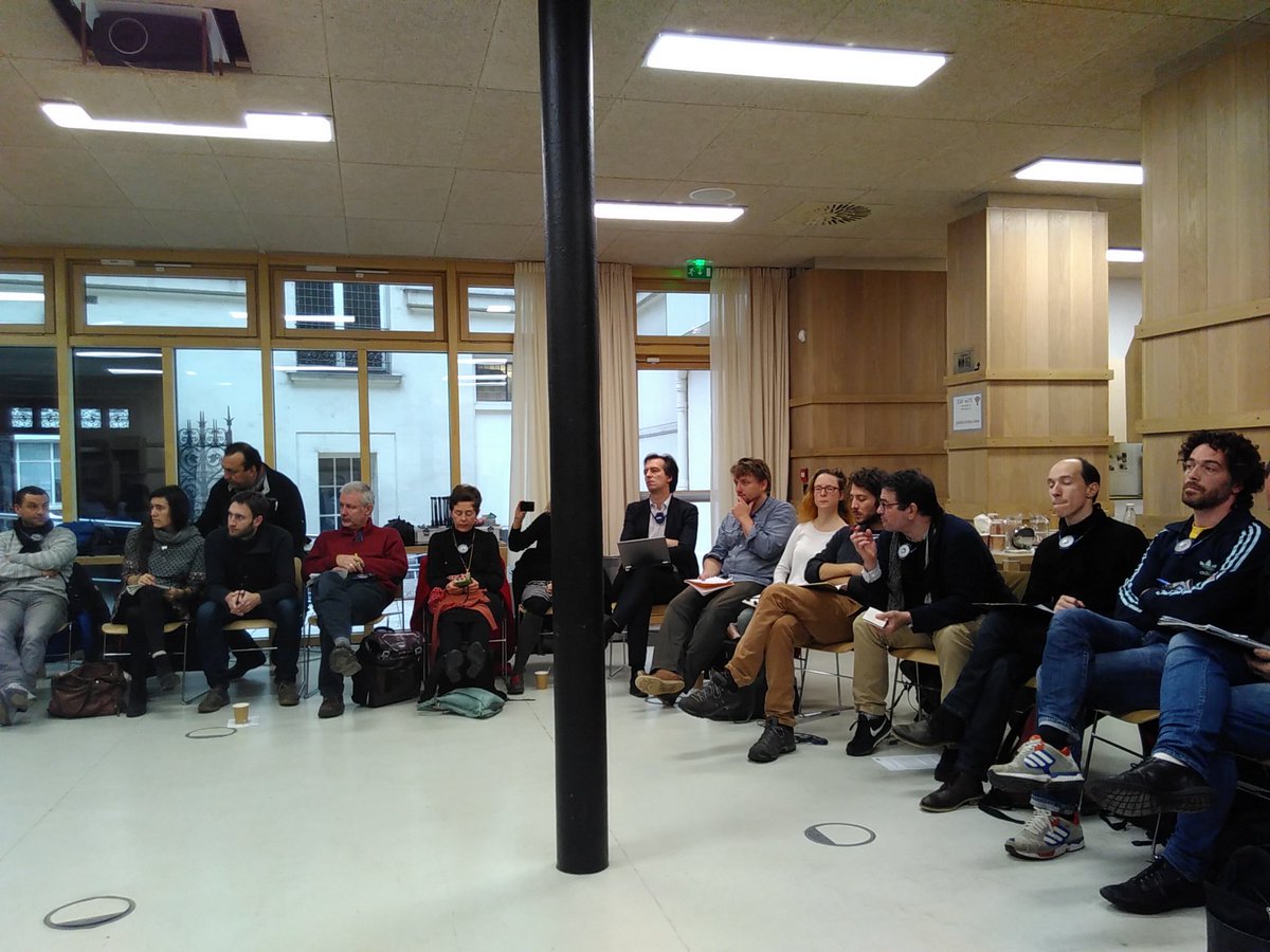 VLCenComu's tweet photo. Empieza el segundo día de intercambio en París #commonspolis con @MouvementUtopia @empoderaconsult @mareatlantica @BComuGlobal y MMSS https://t.co/QEmXS6hZde
