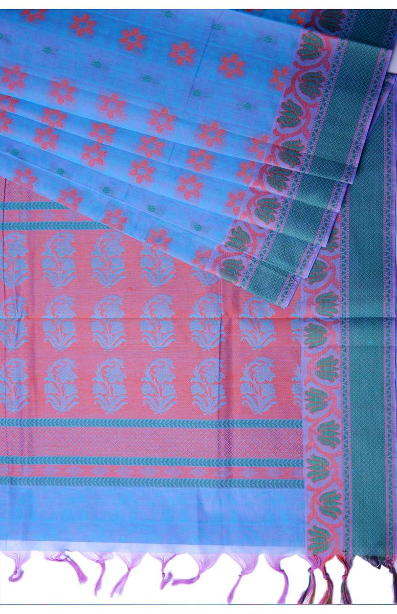 ZariVastram's tweet photo. Blue cotton saree at the weaver's price directly from the weavers. for more visit: https://t.co/mpXsY0BEMf #savetheweavers #zarivastram https://t.co/Mrv7dY7KXp