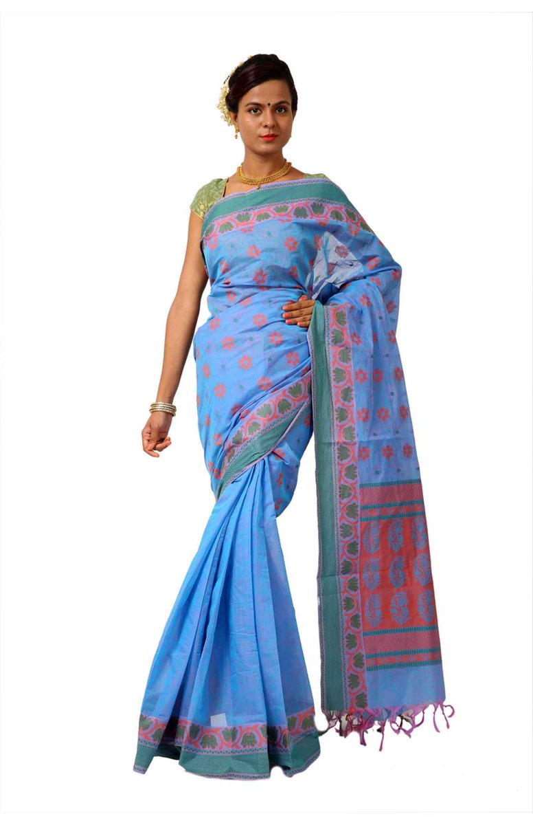 ZariVastram's tweet photo. Blue cotton saree at the weaver's price directly from the weavers. for more visit: https://t.co/mpXsY0BEMf #savetheweavers #zarivastram https://t.co/Mrv7dY7KXp