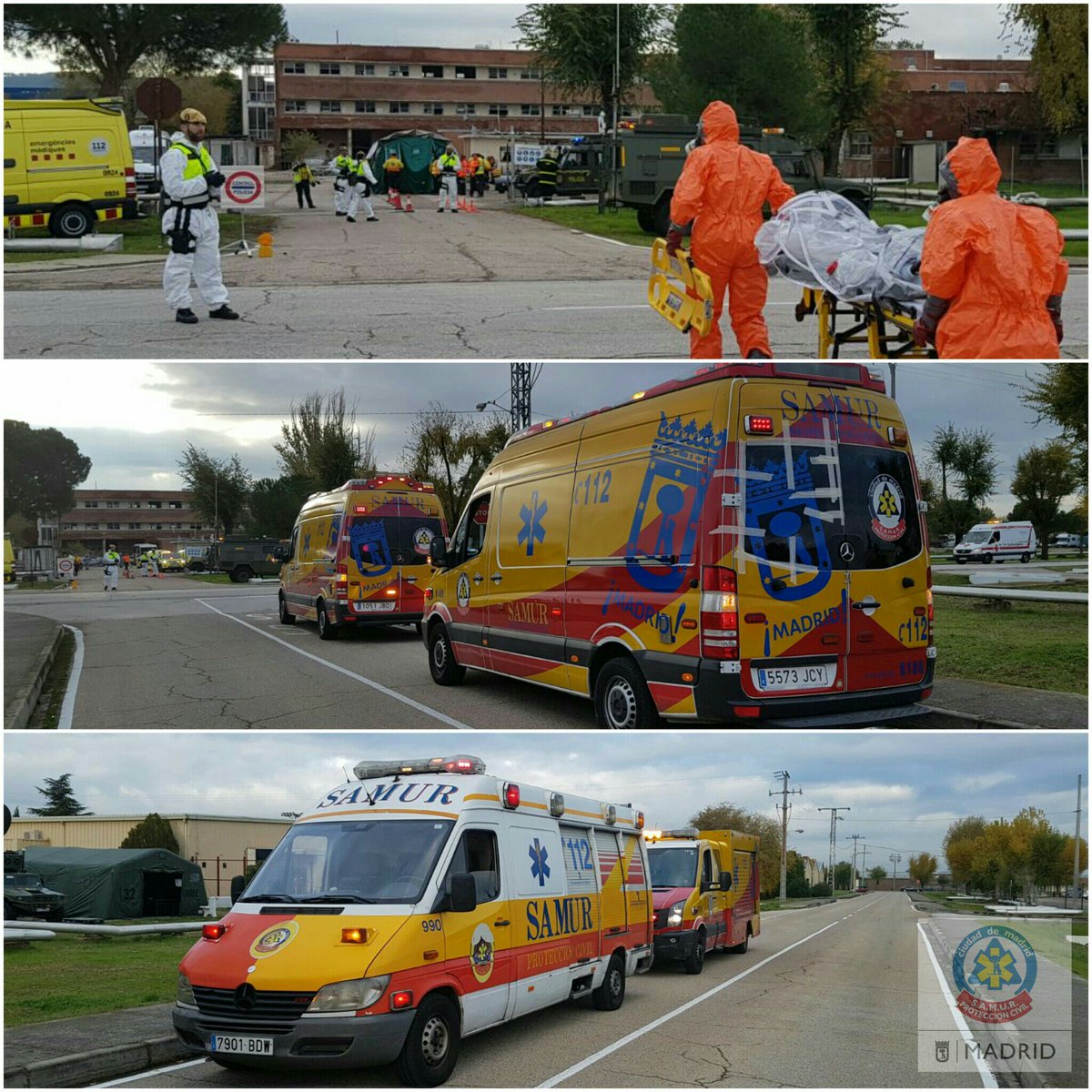 SAMUR_PC's tweet photo. Seguimos hoy en el simulacro #epRiesgosTecnologicos 
La coordinación entre todos, esencial para lograr el éxito. https://t.co/Y8EfgBC9RT