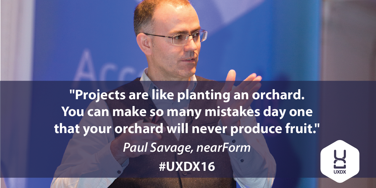 uxdxconf's tweet photo. .@paulatnearform @nearForm #UXDX16 https://t.co/uc9DChiFuo