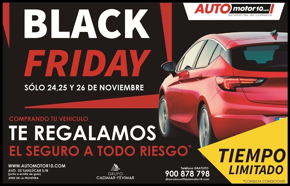 automotor_diez's tweet photo. En #automotor10 celebramos el #BlackFriday . Por la compra de tu #coche te regalamos el seguro a todo riesgo sólo el 24,25 y 26 de Nov https://t.co/XNEqC7DtuJ