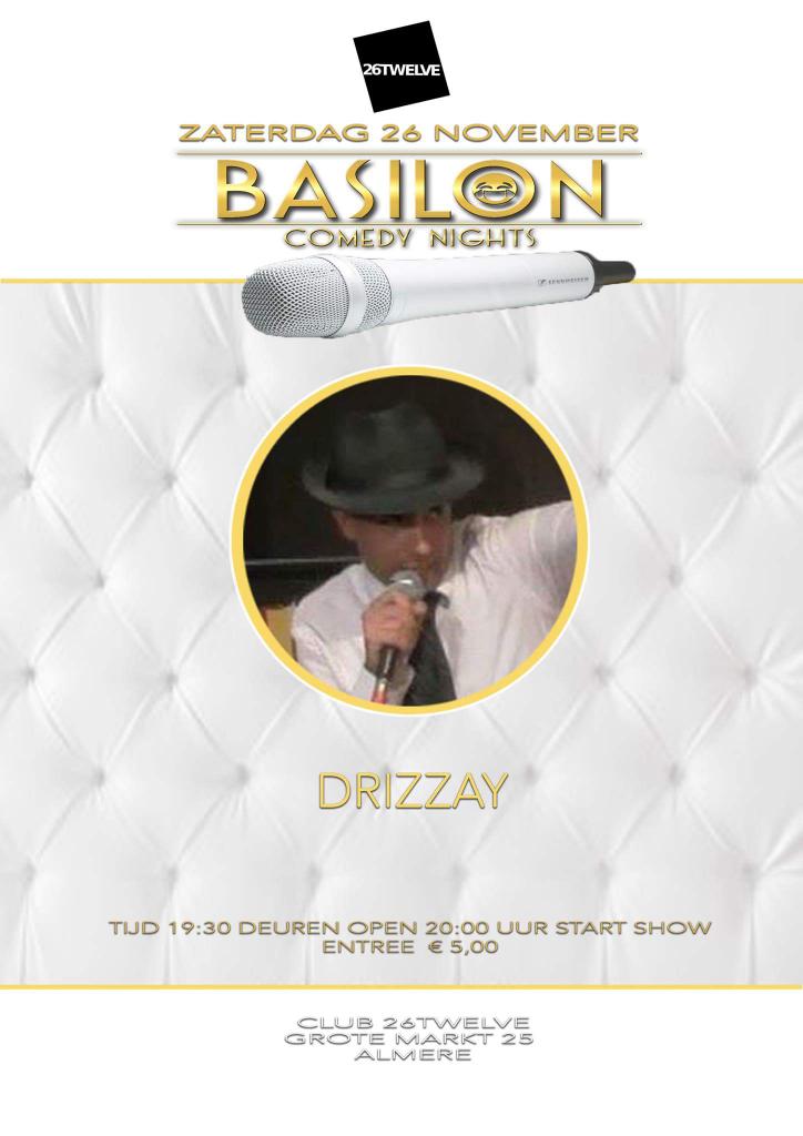 CollinEdson's tweet photo. Drizz is BACK. 26NOV club2612 Basilon Comedy Night. Be there 1930u 😁😁 @ComedyFactoryNL @murthmossel  #almerecity https://t.co/EJh735kntX