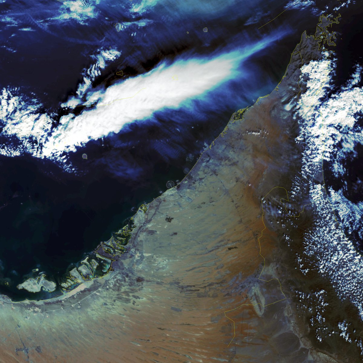 Dubai and the Palm Jebel Ali and the PalmJumeirah