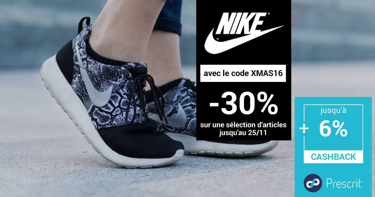 Prescrit's tweet photo. Black Friday chez Nike ! 🙌 
-30% sur une sélection d'articles déjà en promotion avec le code XMAS16
+6% de cashback
https://t.co/B8Y8vrHmD6 https://t.co/jch6opv3nQ
