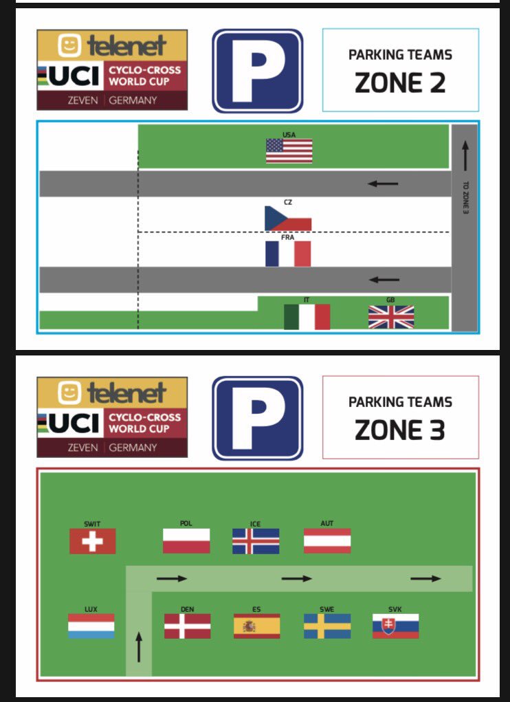 cxWorldcupGER's tweet photo. As we know,many teams will arrive already today. Check the photos how to find parking,circuit&amp;permanence(open friday4pm).Have a save trip! https://t.co/8Juak897fu