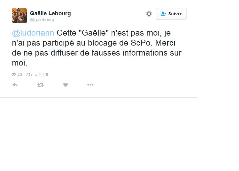 Ludoriann's tweet photo. A votre Avis cette facho est t elle celle la ou pas ? je crois qu elle assume pas  son fascisme aidez la #SciencePO https://t.co/NpLTtHCZ6y