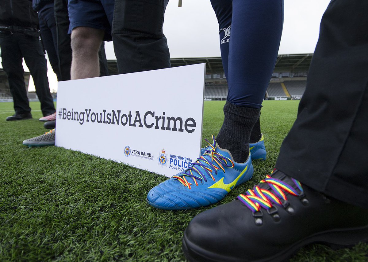 NCL_RedBulls's tweet photo. A host of our players will wear #RainbowLaces in tomorrow's @premrugby game in support of @stonewalluk https://t.co/8dmRInn336 @NPLGBT https://t.co/MDoHYwm8jm