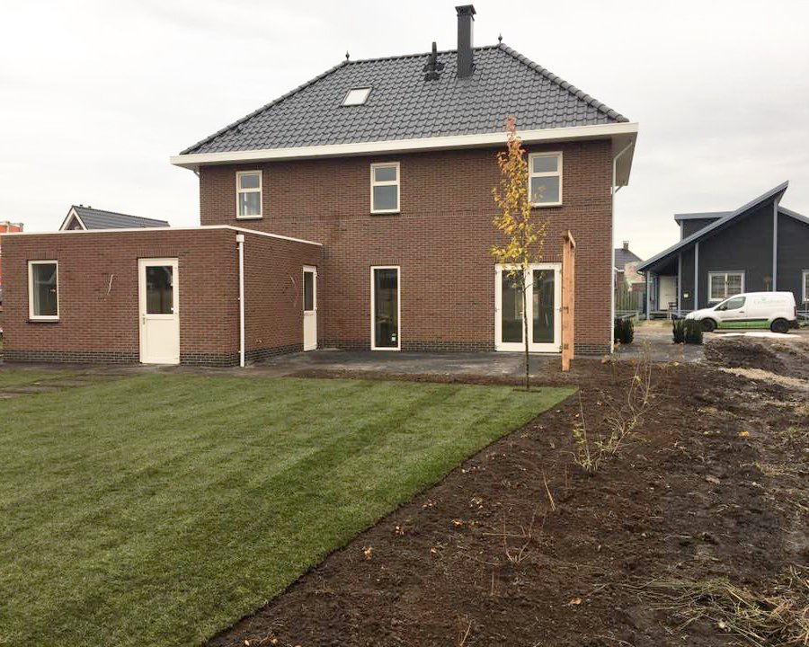 (Beplantings)ontwerp <a href="/Twans_Landschap/">Twan Flokstra</a> als handvat t.b.v. de realisatie @Groenbouw. Klant realiseert de laatste onderdelen in eigen beheer.