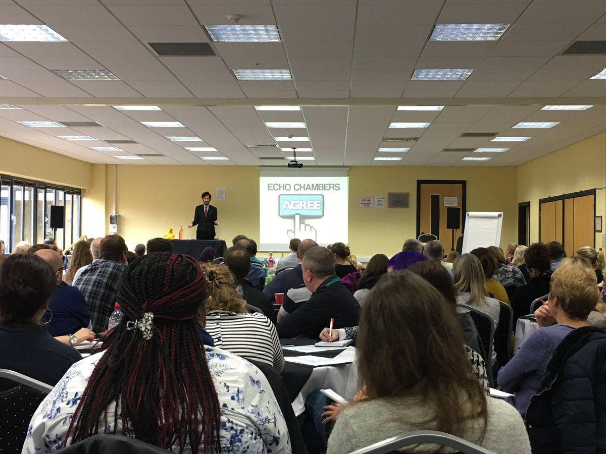 Everything_ICT's tweet photo. A packed house in Peterborough for the @E2BN E-Safety conf. Eye opening talk on the power of social media by Carl Miller #edtech https://t.co/yIy22t1S23