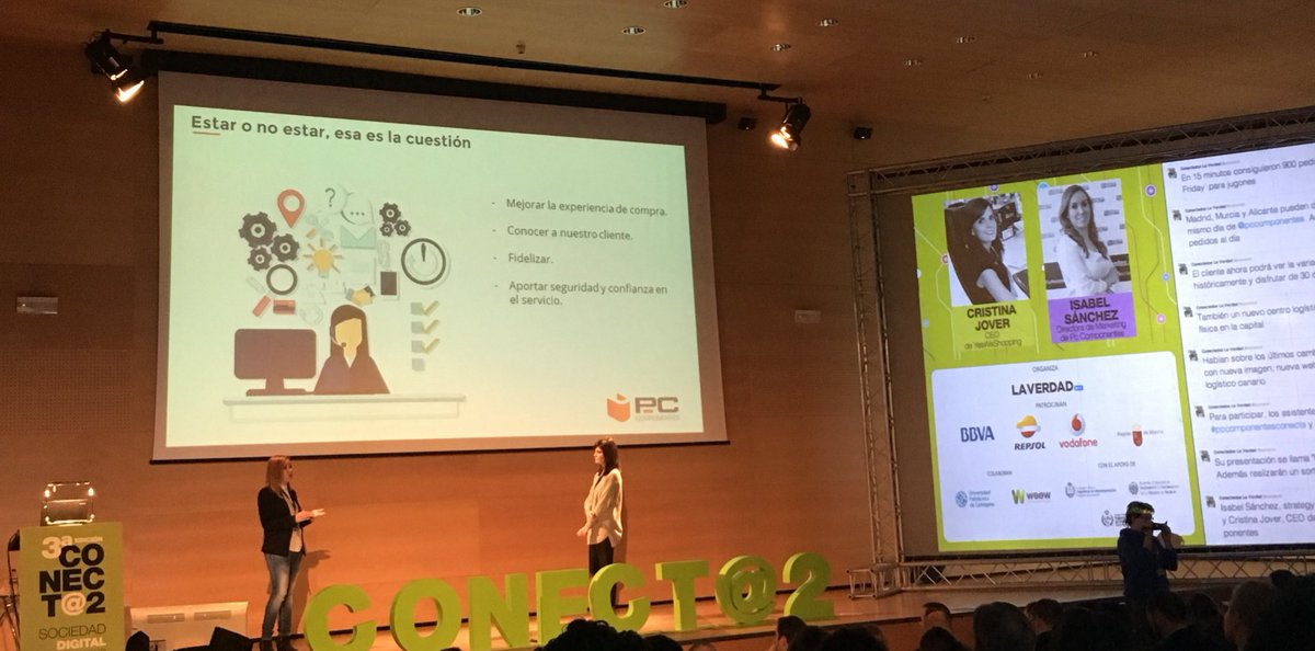 RosaManrubia's tweet photo. De la venta online a la consultoría. Evolución de @pccomponentes con @YesWeShopping #pccomponentesconecta #LVconecta2 https://t.co/Qirs038XpO
