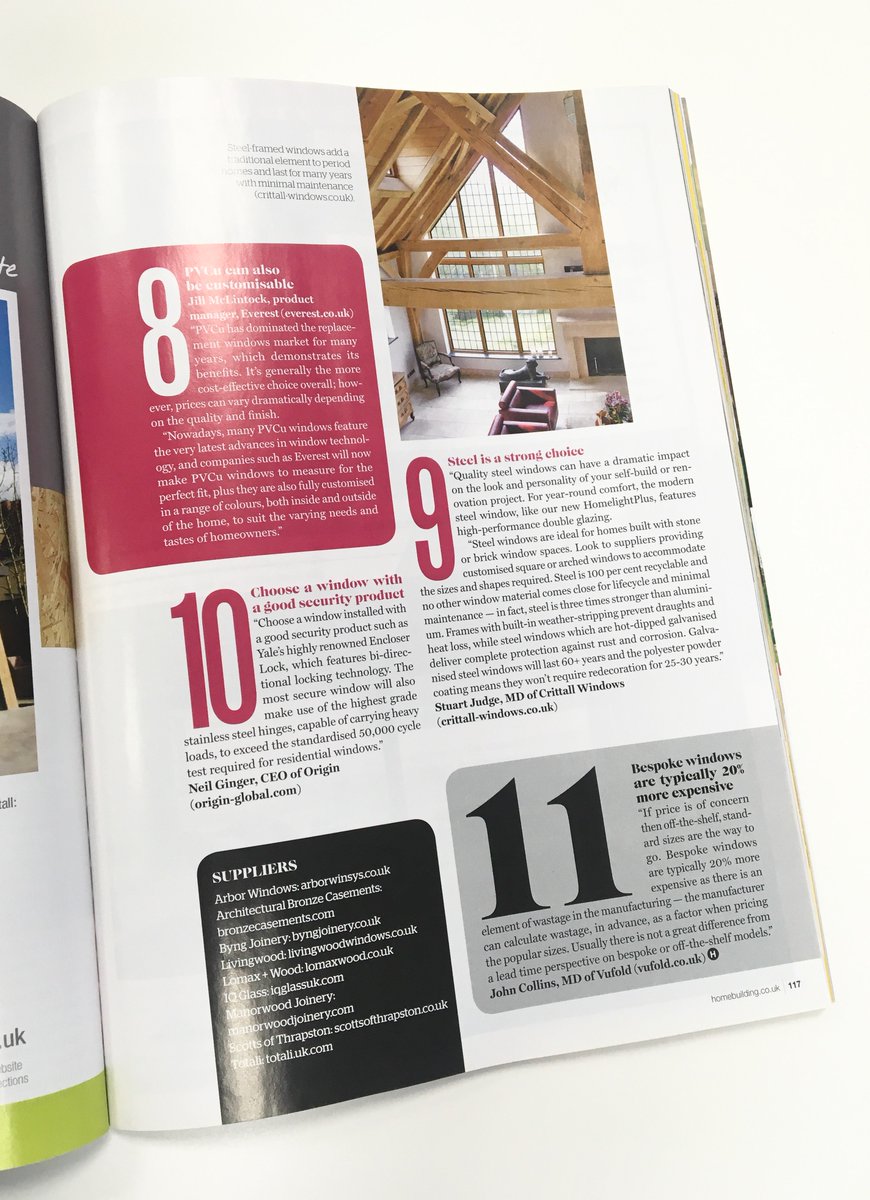 DWLWindows's tweet image. 11 things you need to know about windows - Check out the latest @MyHomebuilding to see our MD, Dan Smith give top industry advice - point 4!