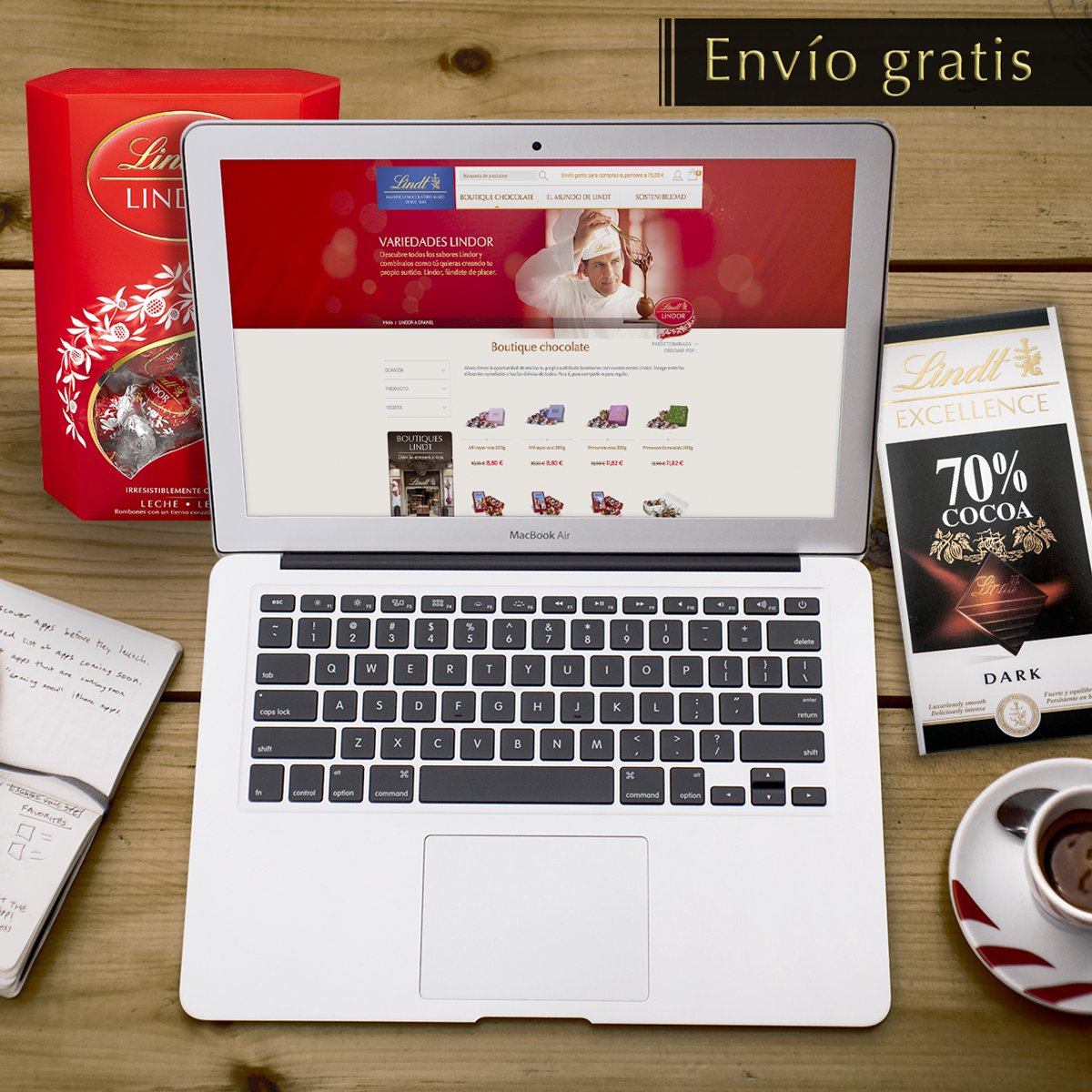 Mañana en exclusiva por #BlackFriday todos los envíos desde nuestra tienda online serán gratuitos. ¡Aprovéchate! lindt.es/shop/