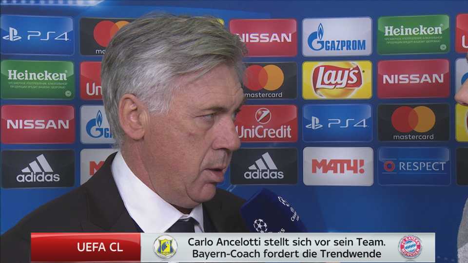 SkySportDE's tweet photo. Nach der zweiten Pleite in Folge: Jetzt spricht @MrAncelotti Klartext. VIDEO: https://t.co/7iljxVhMAD

#skyCL #rosfcb https://t.co/yzySdePIhw