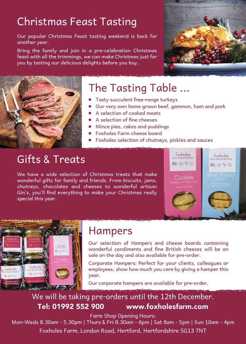 FoxholesFarm's tweet image. Our Christmas Feast Tasting is this weekend! Who`s popping in for a warm glass of mulled wine?
foxholesfarm.com/blog/christmas…