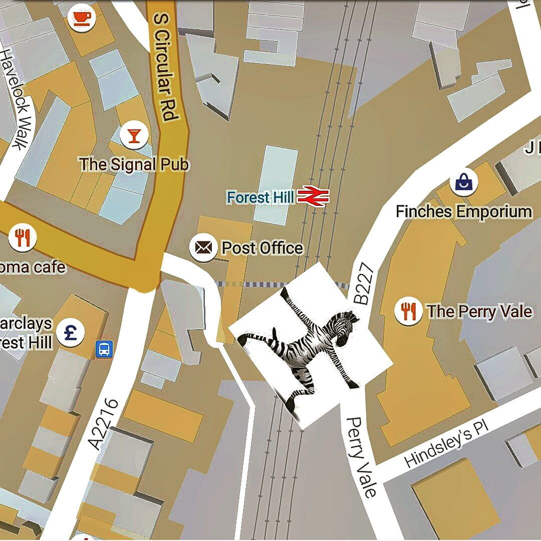 se23ldn's tweet photo. Everyone has a right to cross in safely. We need a designated safe #ZebraCrossing over #PerryVale #B227 at the rear of Forest Hill Station. https://t.co/aFh6kDY1rw