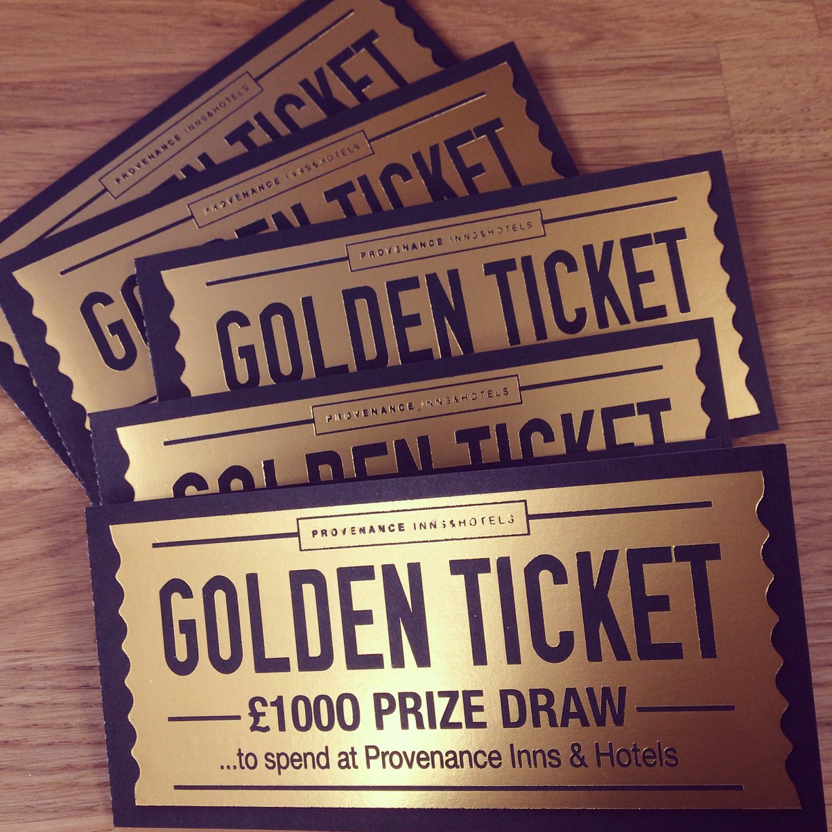 provinnshotels's tweet photo. Visit any of our sites &amp; collect your #GoldenTicket for the chance to win £1000 #Yorkshire @WestParkHotel @ArmsCarpenters @Tontine_Hotel https://t.co/rCW3ShsXT2