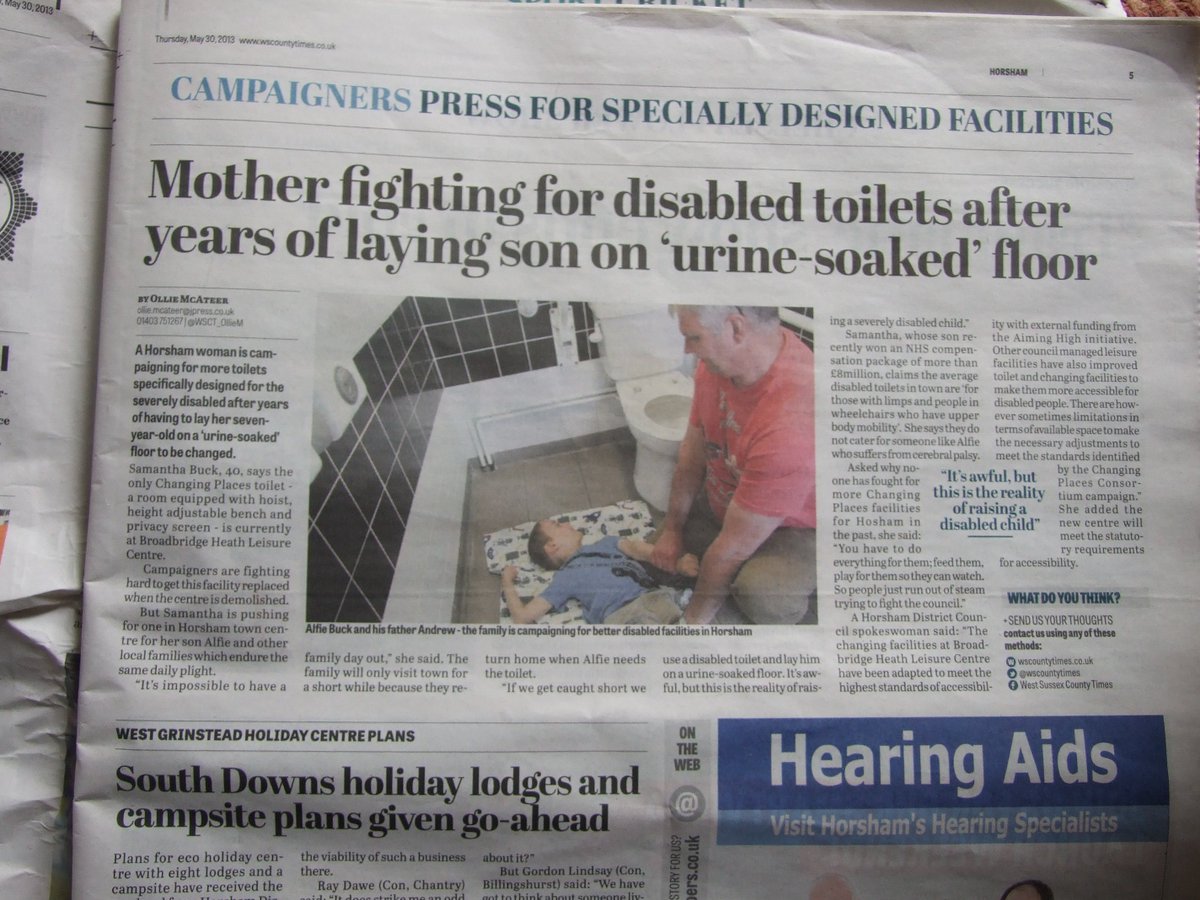 bucksamandy's tweet photo. https://t.co/qCA4jDqGZA … Need #CeilingHoist & #AdultChangingBench too heavy to drag out of his wheelchair & change on #DisabledToiletFloor https://t.co/ozdT86pRyg