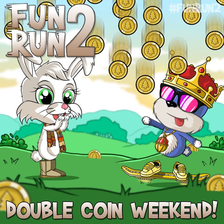 TheFunRun's tweet photo. Happy Thanksgiving Fun Runners! Enjoy double coin rewards for every game played this weekend, starting NOW! #FunRun2 #Thanksgiving https://t.co/verWUXIb7c