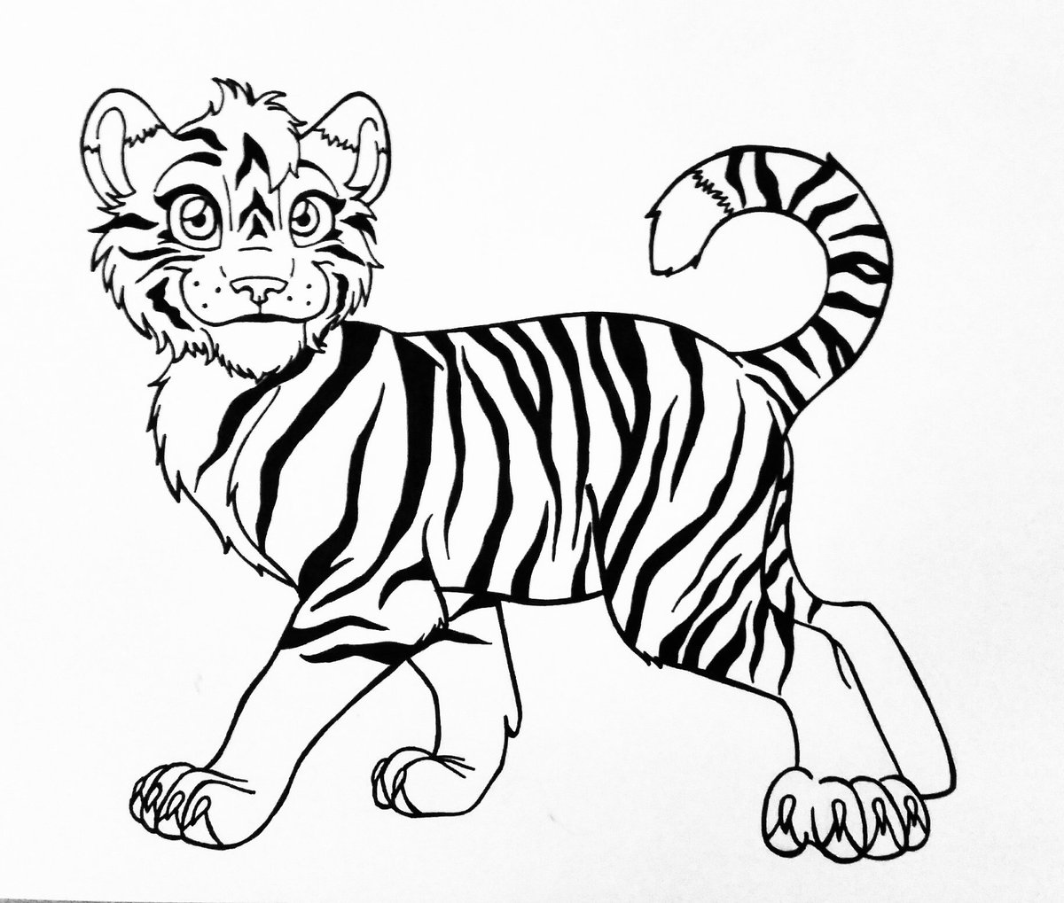 Baby goat all inked 🐯

#art #illustrator #sketches #tiger #Tigers   #design #cute #babytiger #tees