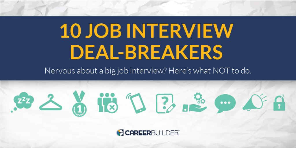 Do you know what fatal interview mistakes you should be avoiding at all costs? cb.com/2g51wPs