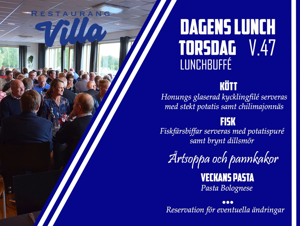 restaurangvilla's tweet photo. Dagens Lunch @VillaLidkpingBK https://t.co/0vJrRLRaGH