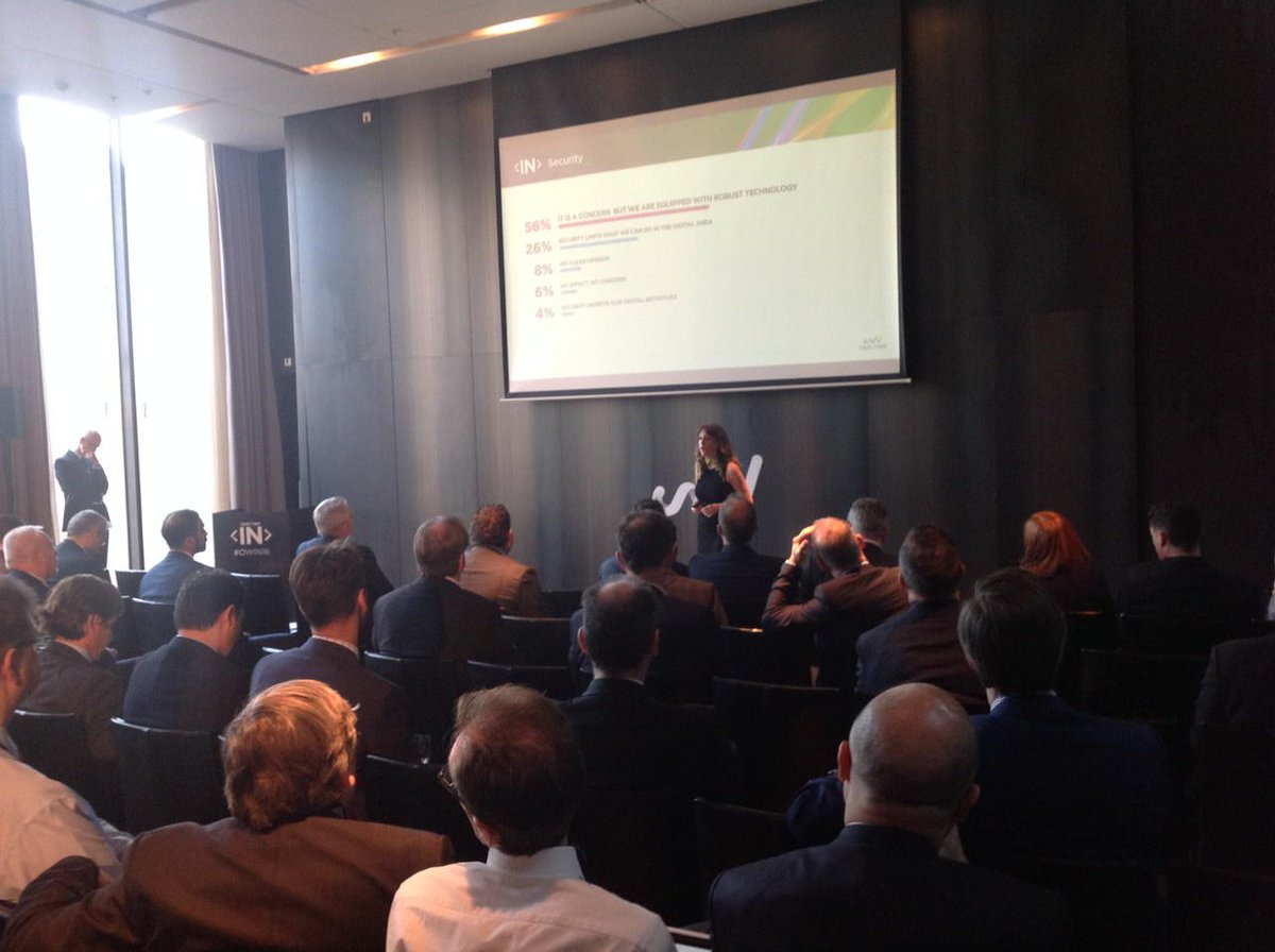 objectway_fs's tweet photo. It's again @barbrakind to stress the importance of security for customer loyalty. @Efma_news @schrammepeter #OWIN16 https://t.co/WARsMzBbb2