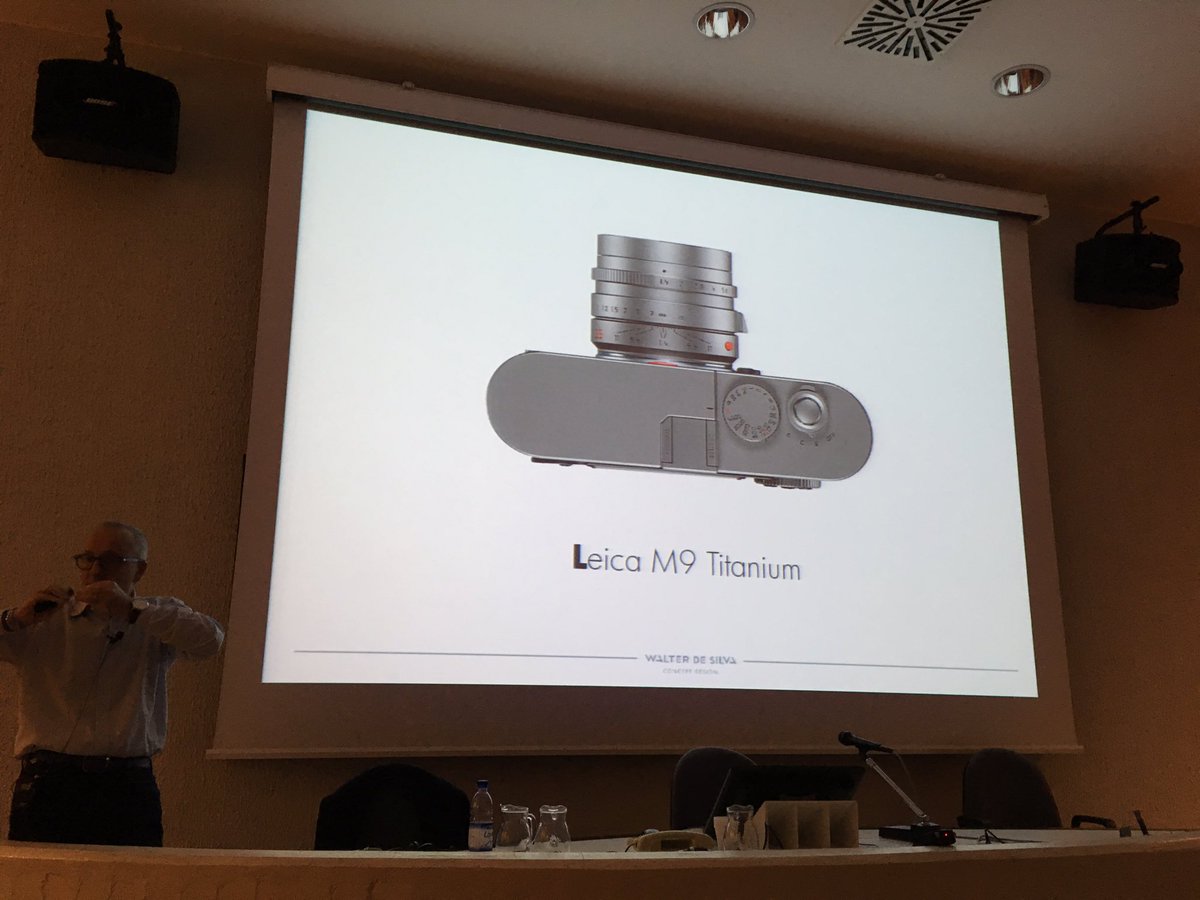 autox's tweet photo. And this @leica_camera M9 Titanium for which he explored engineering history of the brand to create a new simpler design #mastersofcardesign https://t.co/Upji5bZuig