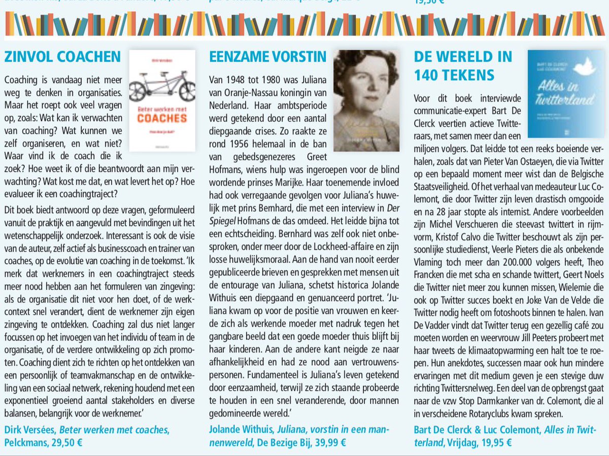 bartdecl's tweet photo. #AllesinTwitterland van @LucColemont en mezelf in boekenrubriek @Rotary Contact Eigenlijk is ook Twitter soms een serviceclub, niet? https://t.co/XtKrhQguER