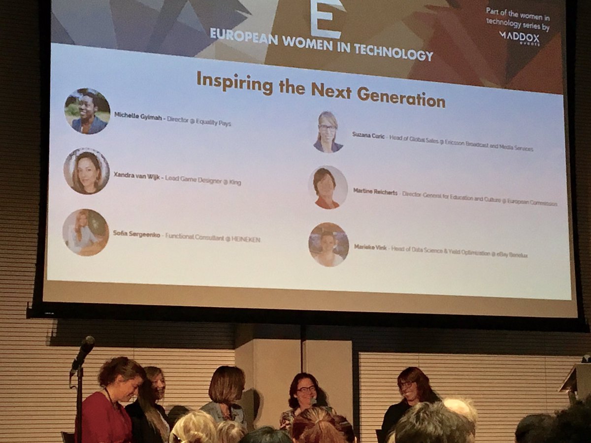 RitsmaMerel's tweet photo. "Female employees tends to share much more about their personal life" @Martinereicher1 #EuroWinTech #BeRealYou https://t.co/ZhqhJyeyoY