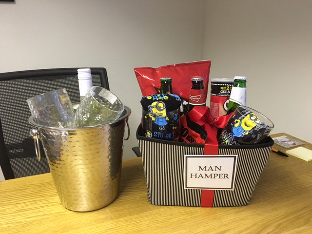 MAB_TIME's tweet image. Paul Oliver @MAB_POliver @MillerMetcalfe received this man hamper from Shelley Deasey, what a lovely gesture. Well done Paul.