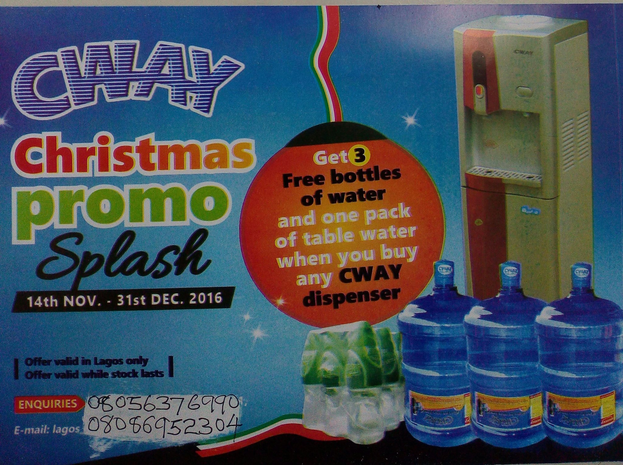 Cway water cheap dispenser promo
