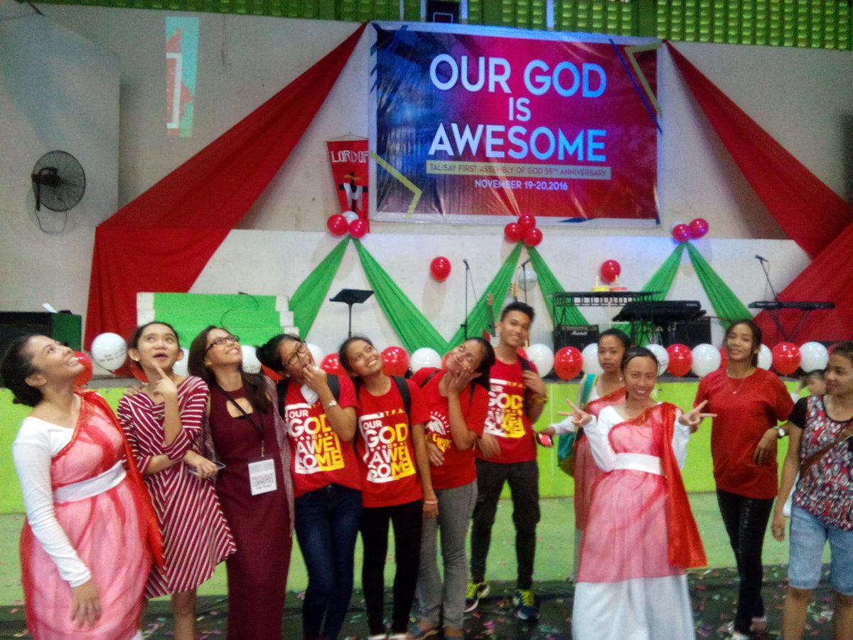 LitojayAbangan's tweet photo. Celebrating our 59'th ANNIVERSARY OF TALISAY FIRST ASSEMBLY OF GOD. 😇❤️

#GODisAWESOME❤️ #GODsWARRIOR❤️ https://t.co/NEW5Mef6VR
