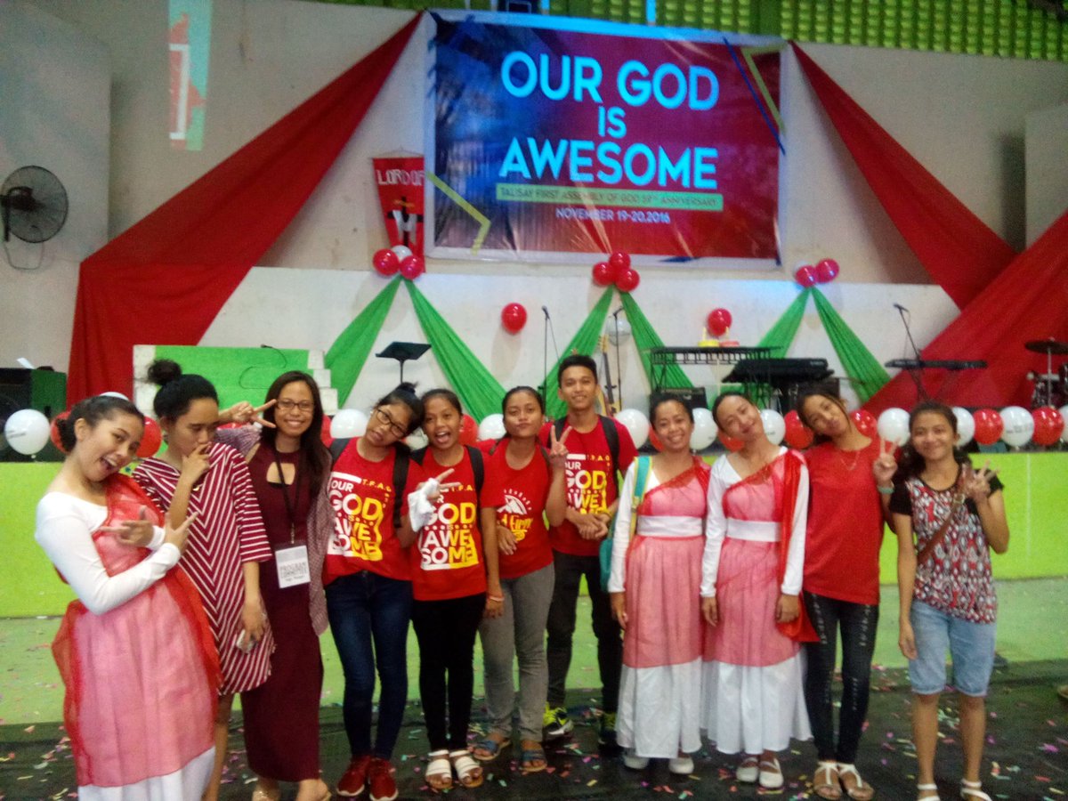 LitojayAbangan's tweet photo. Celebrating our 59'th ANNIVERSARY OF TALISAY FIRST ASSEMBLY OF GOD. 😇❤️

#GODisAWESOME❤️ #GODsWARRIOR❤️ https://t.co/NEW5Mef6VR
