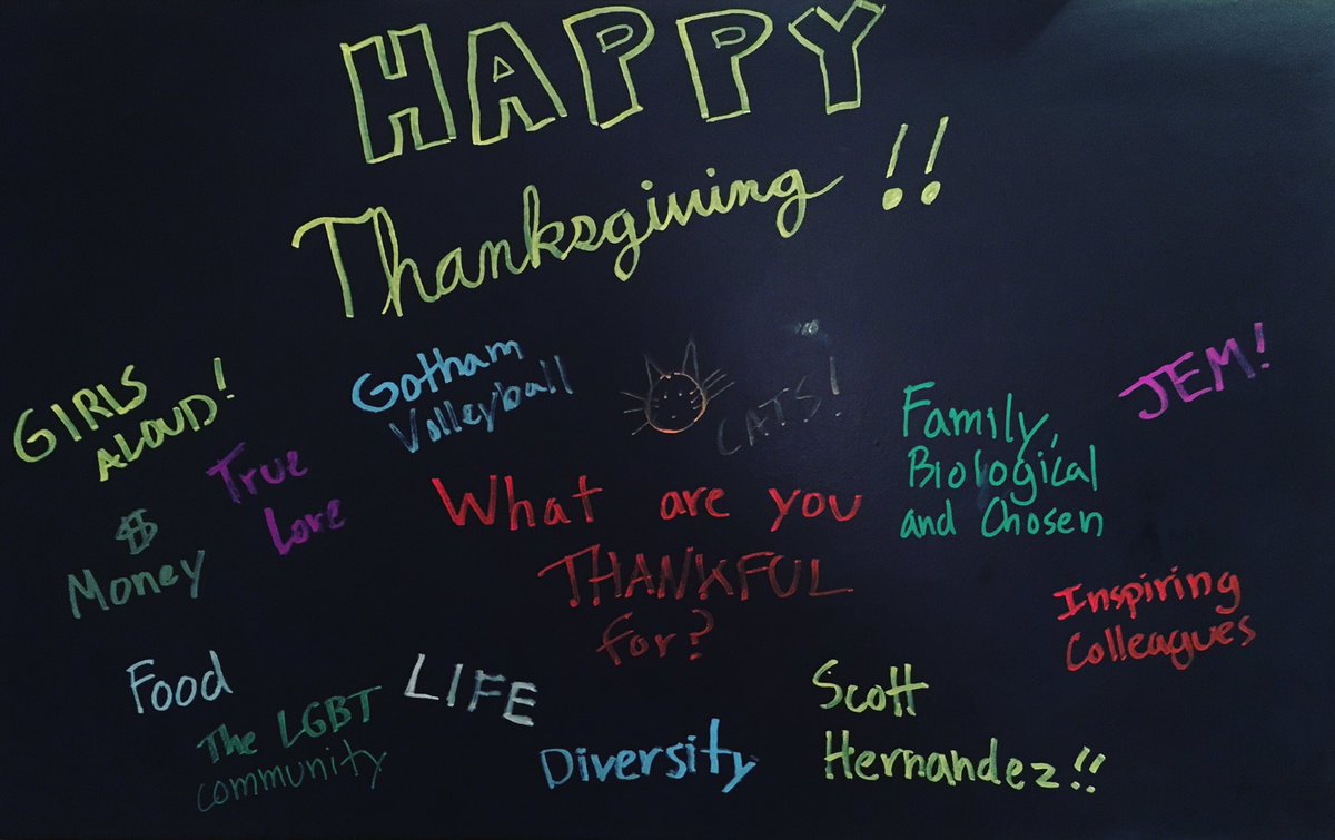 JuanEstebanNYC's tweet photo. Happy Thanksgiving, especially to my chosen family, @JohnHenryNYC, my @GothamVB family, my cat, @ScottNYNY, &amp; the entire #LGBT community. https://t.co/Av5lW3v0sC