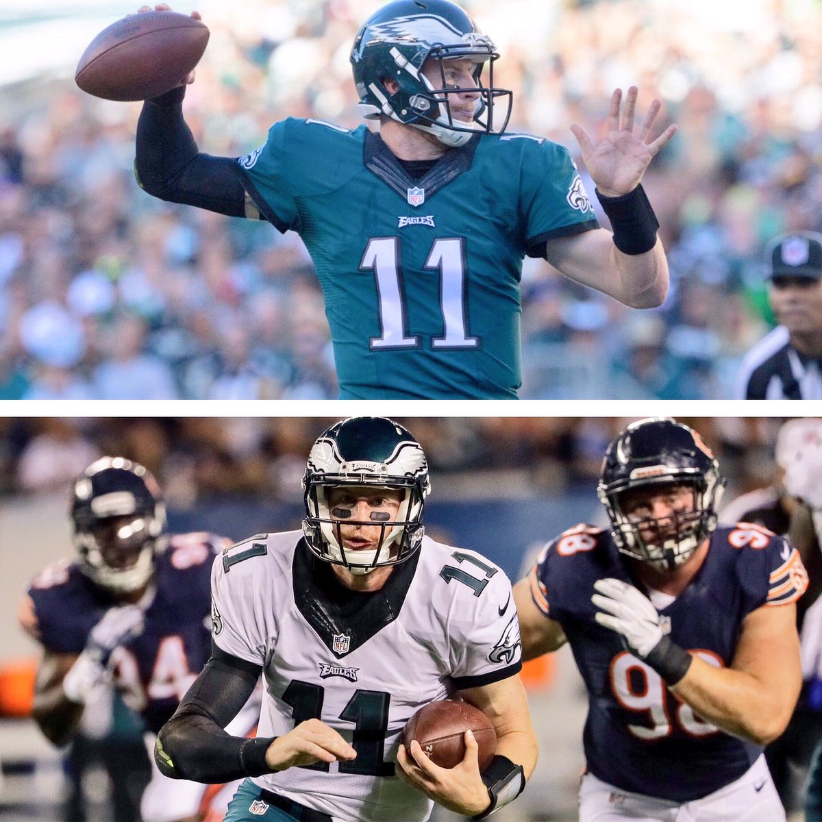 PhilaFanCentral's tweet photo. He may not have the receivers he needs, but we have the QB we've waited years for. RT if you're grateful for Carson Wentz #HappyThanksgiving https://t.co/hsQQA7MuO0