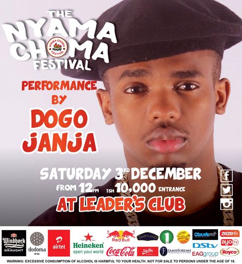 MwananchiNews's tweet photo. #NyamaNaBurudani Jumamosi 3 Desemba 2016 Kuanzia saa 6 Mchana! #NyamaChomaFestival #DarGrandFinale #Tumeiva @FidQ #DogoJanja #Darasa #Mauwa https://t.co/isE0Pdg9Tv