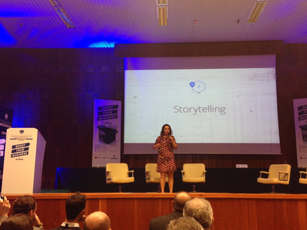sicilworld's tweet photo. #Facebook spiega l'importanza dello #storytelling per le strategie di marketing personalizzate su scala. @ConfcommercioPA @EventiUnipa https://t.co/EDimWW0341