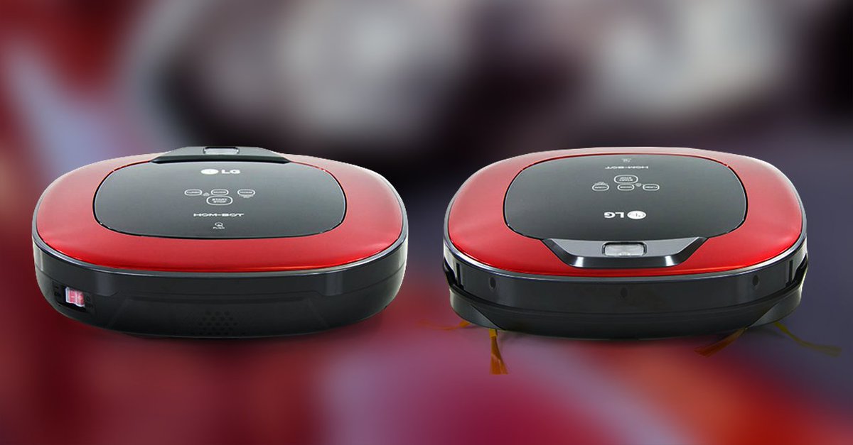 myRobotcenter's tweet photo. Wir dürfen vorstellen - der rubinrote Staubteufel namens LG Hom Bot Carpet Care VR8600R. #Saugroboter 
https://t.co/KzZjKHcy6l https://t.co/nIqbuty0xS