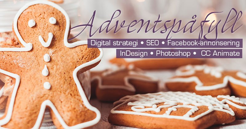Hva sier du til påfyll av digital strategi, SEO, fb-annonsering, Photoshop, InDesign og CC Animate? 15. des. på IGM
igm.no/adventspafyll-…