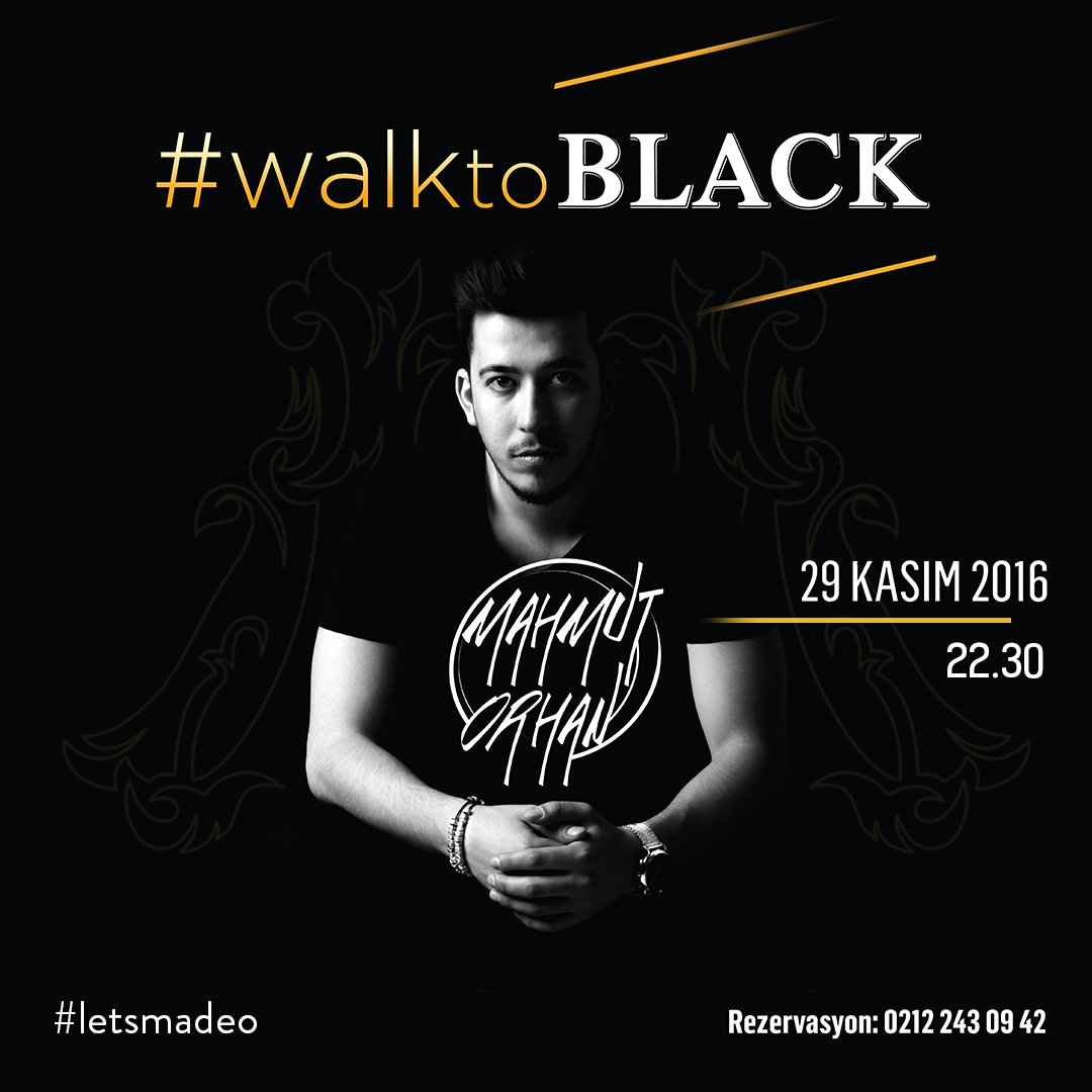 madeoistanbul's tweet photo. Mahmut Orhan; Deep House, Indie Dance/Nu Disco türündeki en beğenilen parçaları kendi tarzıyla yorumluyor. #LetsMadeo #walktoblack https://t.co/GXntaMnAFR