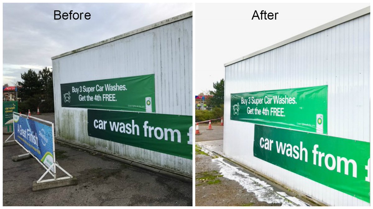 Ramora_FS's tweet photo. Wall clean carried out by Ramora @BP_plc #Industrialcleaing #wallclean #BPpetrolstation #BP https://t.co/0ATunOpP0L