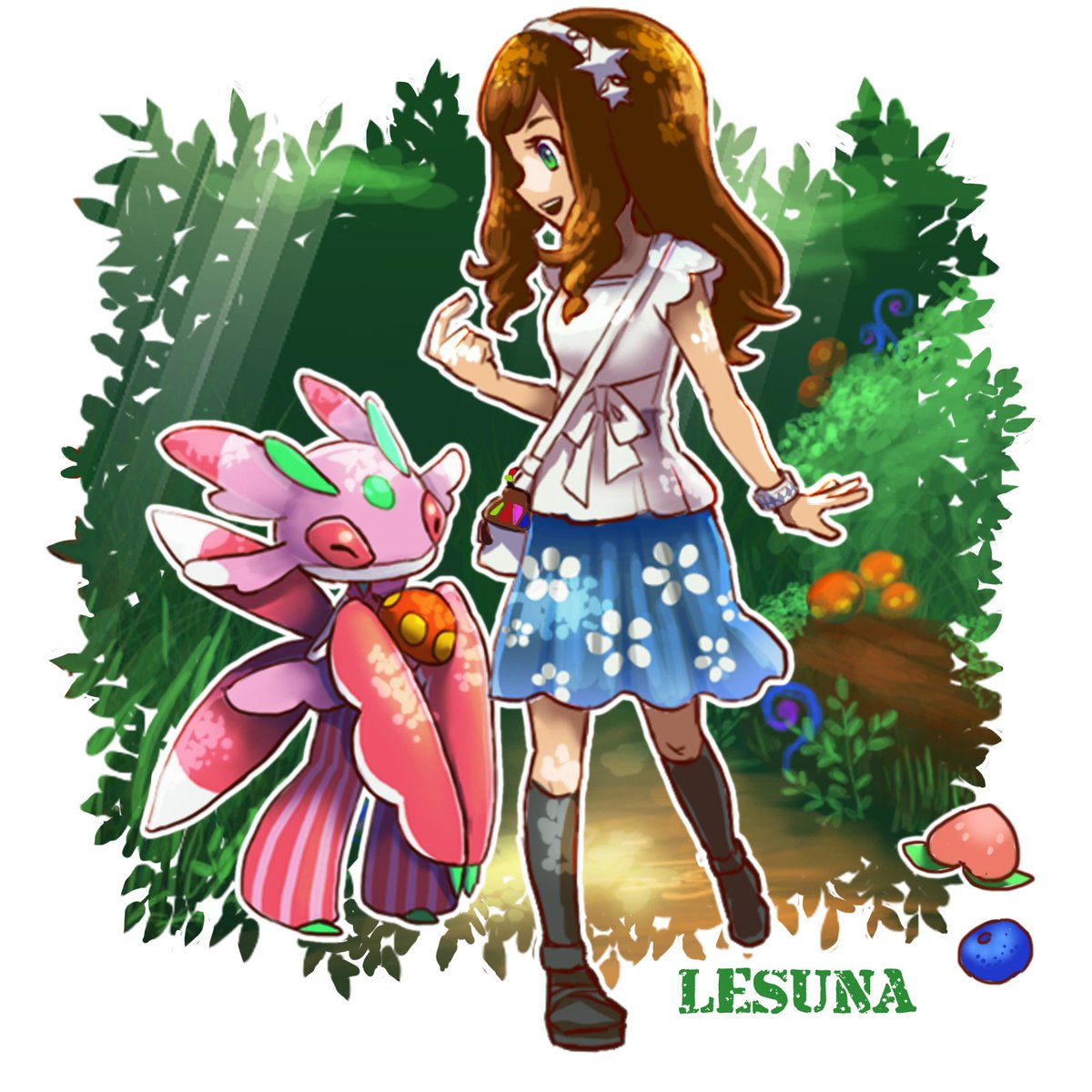 Lesuna793 A Twitteren 森の散歩道 使う人が少ないけど ラランテス可愛いよねヾ ﾉ ポケモン ポケモンサンムーン ラランテス