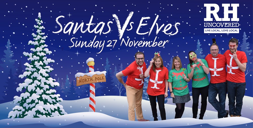 TNUncovered's tweet photo. Good luck to the team from our sister magazine @RHUncovered as they take on the @StCHospice Santas vs Elves Fun Run! #getelfy #clausyoucan https://t.co/CLuHDw3B7M