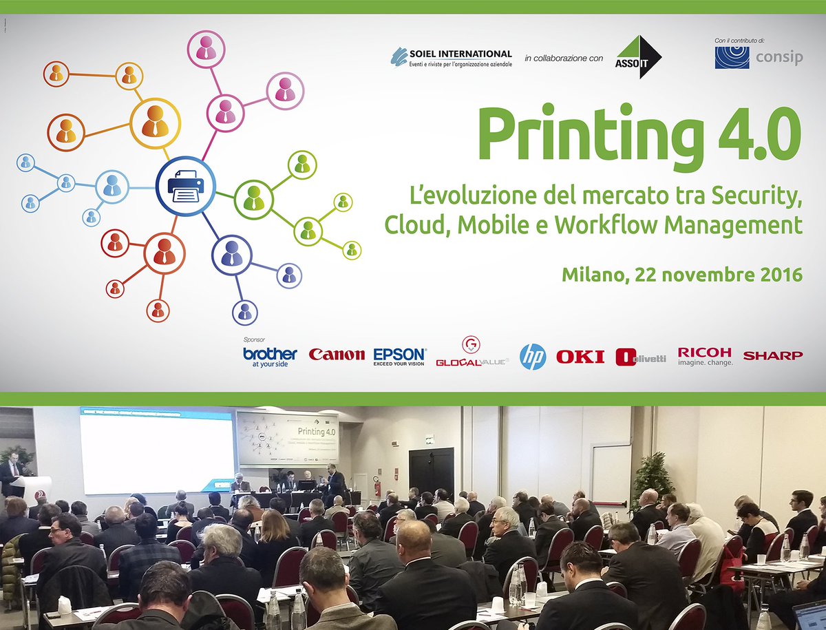 soiel_it's tweet photo. #PrintingMI Un ringraziamento a tutti i nostri Sponsor e ad ASSO.IT, per aver collaborato e reso possibile questo progetto! https://t.co/DeGX6zYNvS